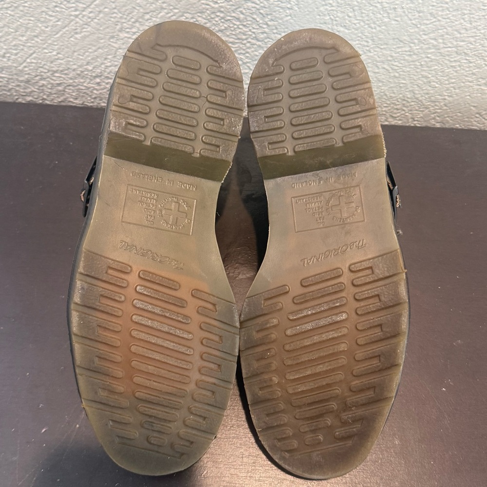 Dr Martens Vintage US 8 Mary Jane Platform Tri Color T Bar Shoes Y2K 90 Rare - Picture 10 of 10